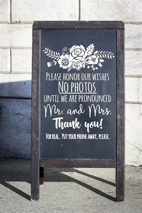 17 Best Unplugged Wedding Sign Ideas Saying No Phones