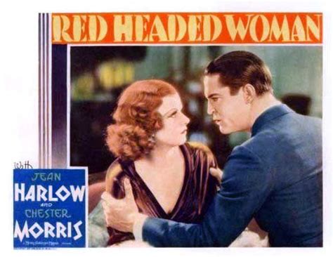 The Red Headed Woman Movie Poster With Jean Harrow And His Wife Mary Annn