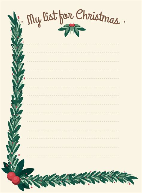 8 Best Printable Christmas Lined Paper With Borders Pdf For Free At