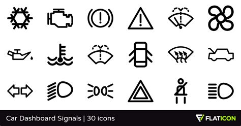 Car Dashboard Signals 30 Free Icons Svg Eps Psd Png Files