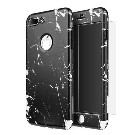 Iphone 7 360 Degree Full Protection Wrap Up Marble Cases With Tempered