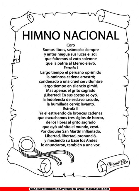Himno Nacional Mexicano Para Colorear Himno Nacional