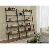 Images of Cherry Wood Leaning Shelf