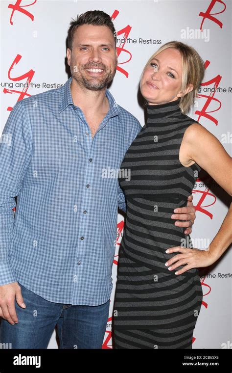 Los Angeles Jan 17 Joshua Morrow Sharon Case At The Young And The