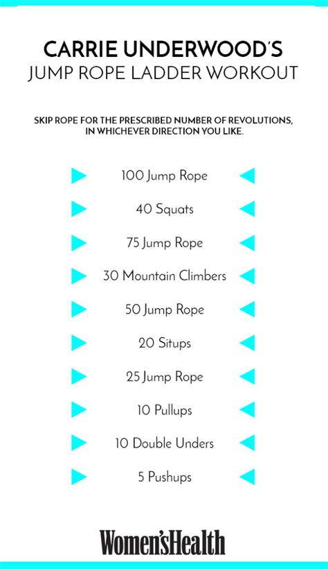 Carrie Underwoods Jump Rope Ladder Workout Will Light Your Legs On