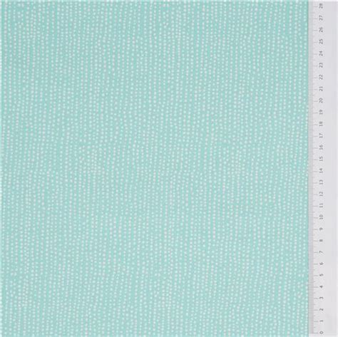 Mint Green White Dots Cotton Fabric By Dear Stella Modes4u
