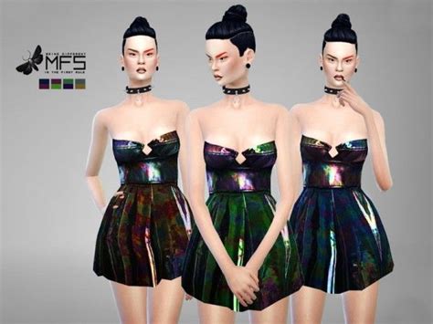 Missfortune Sims Crystal Jumper • Sims 4 Downloads Metallic Dress