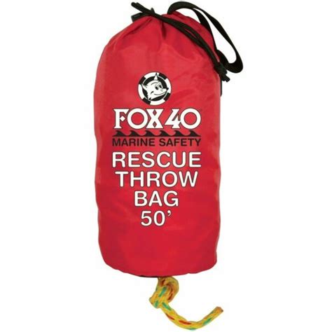 Fox 40 Rescue Throw Bag 50 Feet Of Rope Red For Sale Online Ebay