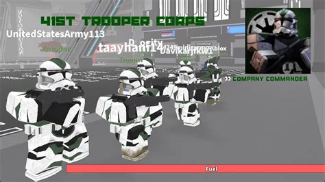 Hosting A Company Patrol In The 41st Elite Corps Roblox Coruscant