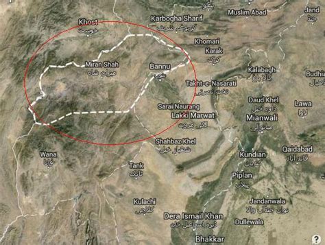 North Waziristan Military Operation Zarb E Azb Map Paki Mag