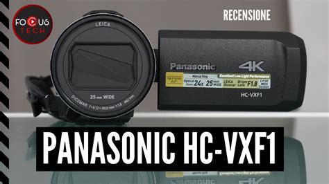 Recensione Panasonic Hc Vxf1 Le Videocamere Digitali Sono Da