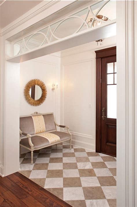 How Amazing Is This Checkerboard Floor With Beige And White Marble