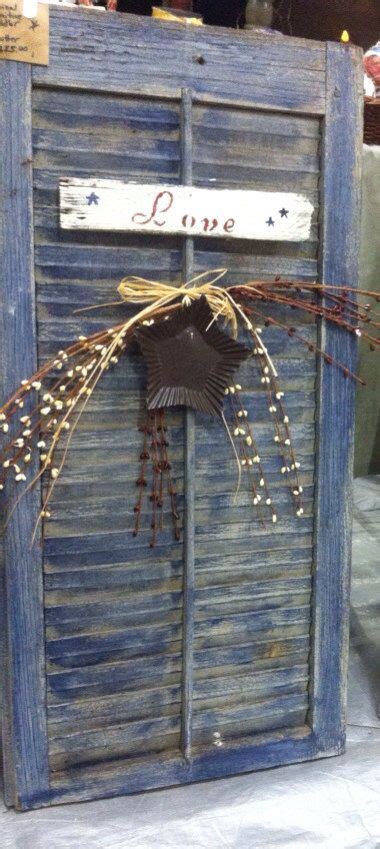 Primitive Decorative Shutters These Are Real Reclaimed On Etsy 3500