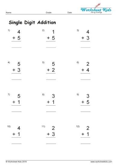 Remember to add the ones first and then regroup them into a ten and ones. 2 Digit Addition With Regrouping Pdf - Single Digit Addition Without Regrouping Free Printable ...