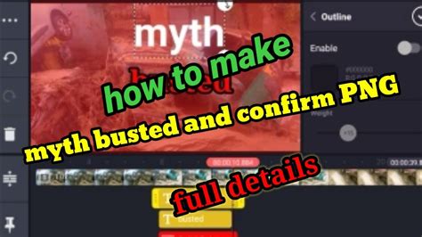 How To Make Myth Busted And Confirmed Png Full Details Youtube