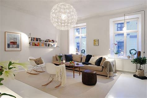 White Apartment Interior Ideas In Sweden Livingroom Viahouse