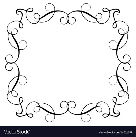 Decorative Frame And Borders Art Calligraphy Vector Image