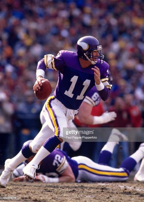 Minnesota Vikings Quarterback Wade Wilson Circa 1988 News Photo