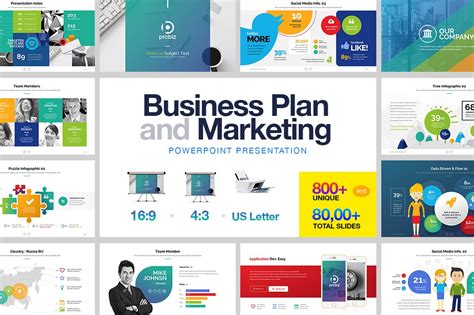 Business Plan And Marketing Powerpoint Presentation Templates