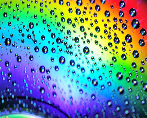 Drops Color Rainbow Water Hd Wallpaper Peakpx