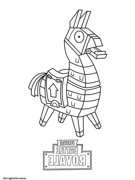 Fortnite Coloring Pages Llama Skin Free Coloring Page