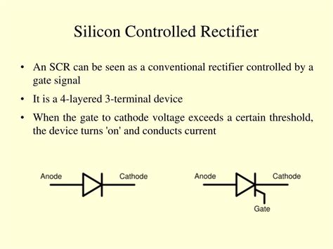 Ppt Silicon Controlled Rectifiers Powerpoint Presentation Free