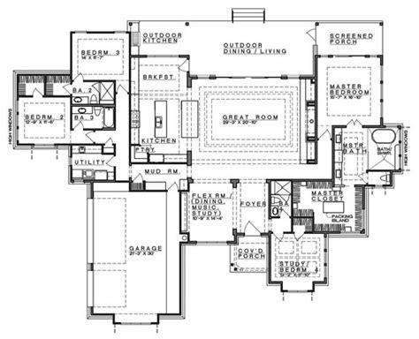 Ranch Style House Plans With Bedroom Together