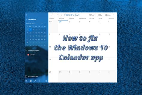 The google feed doesn't work on some work accounts. FIX: Windows 10 Calendar app not working