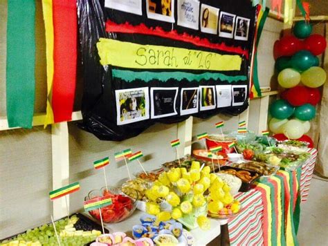 Blouses in the same design match wonderfully with a crisp white skirt, shorts, or even jeans. rasta party foods | Rasta party, Jamaican party, 50th ...