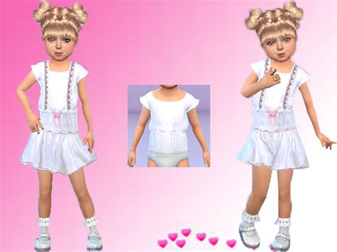 Trudie55 T55 Toddler Skirts And Top Denim And Lace Need Mesh