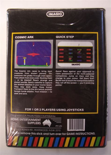 Atari 2600 Vcs 2 Pak Special Cosmic Ark Quick Step Scans Dump
