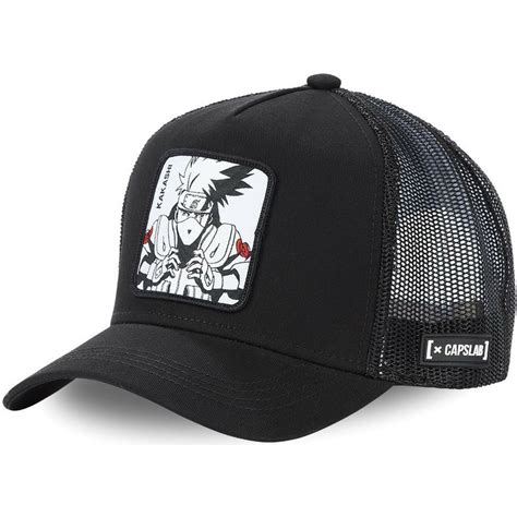 Capslab Kakashi Hatake Kak2 Naruto Black Trucker Hat Uk