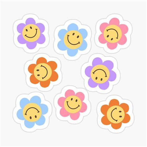 Pack Of Indie Flowers Sticker By Tiffany Chen Cool Stickers