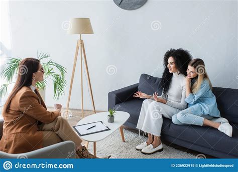 African American Lesbian Woman Talking To Stock Image Image Of Appointment Interracial 236922915