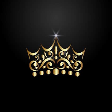 Luxury Crown Logo Stock Vector Illustration Of Line 140786335
