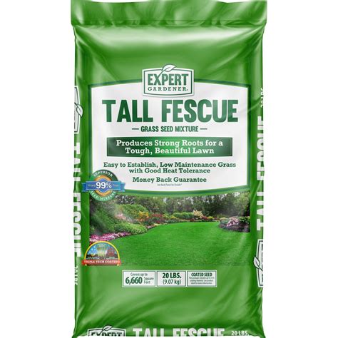 Expert Gardener Tall Fescue Grass Seed Mix For Sun To Partial Shade 20 Lb