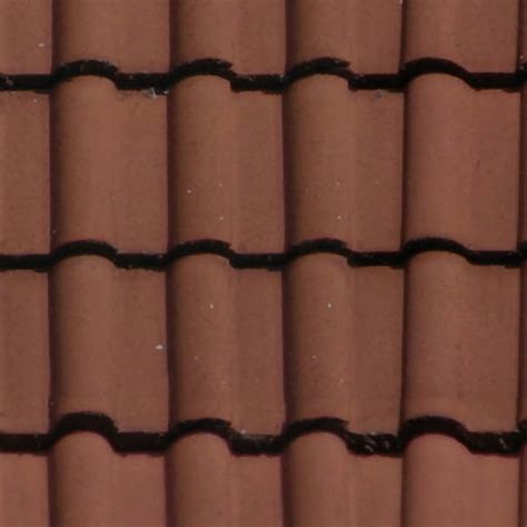 Clay Roof Tile Texture Seamless 03464