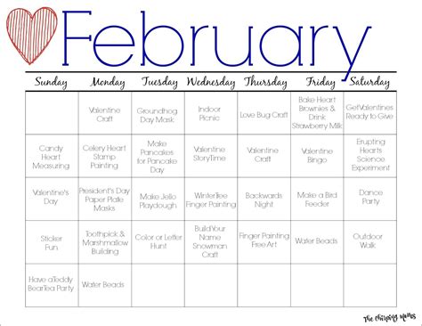 You can easily download and edit our free printable calendars from your. February Printable Activity Calendar for Kids | Kids ...