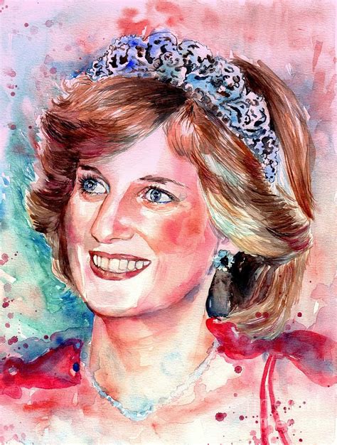 A Print With Mount Of One Of My Pastel Paintings Of Diana Princess Of