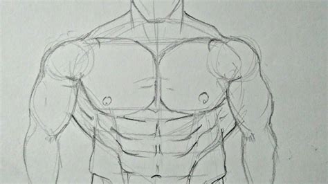 How To Draw Muscular Male Body Youtube