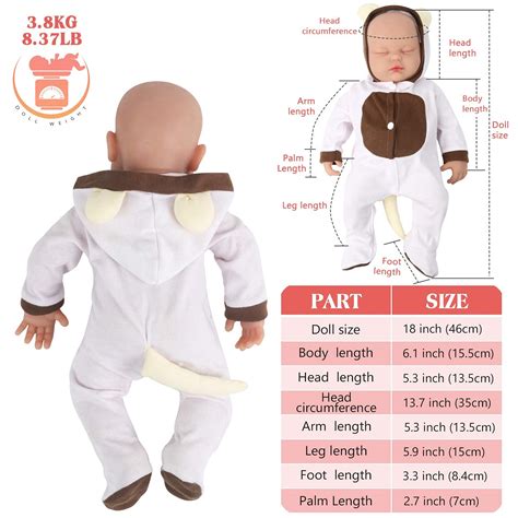 Buy Vollence 18 Inch Sleeping Full Silicone Baby Dolls Not Vinyl