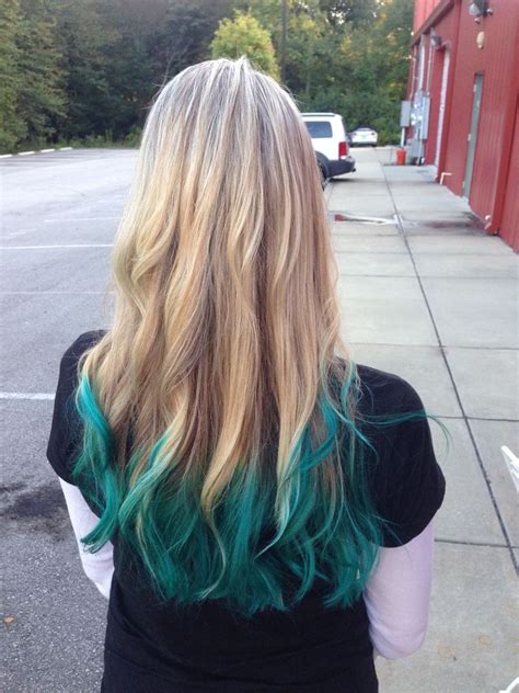 Greatest Dyed Ends Of Hair Pics Teal Hair Dye Dyed Hair Pastel Ombre