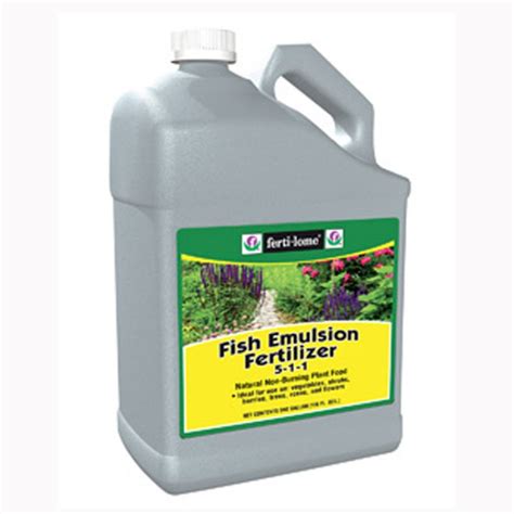 A mixture that results when one liquid is added to another and is mixed with it but does not…. Fish Emulsion Liquid Fertilizer 5-1-1 - Omaha Organics Turf