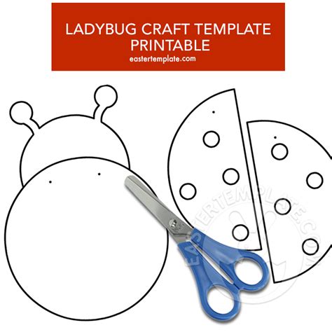 Ladybug Craft Template