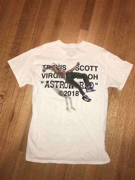 Travis Scott Virgil Abloh Off White Travis Scott Astroworld Tee Shirt