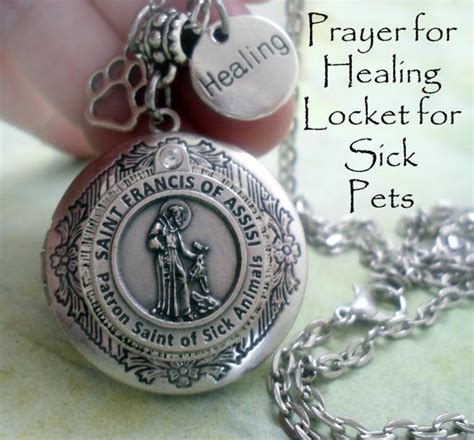 See more ideas about prayer for sick dog, sick dog, dog quotes. Prayer For Sick Pets Locket St. Francis of by ...