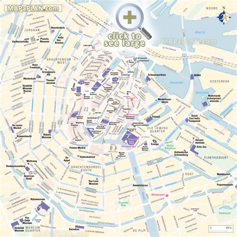 Amsterdam Maps Top Tourist Attractions Free Printable City Street Map