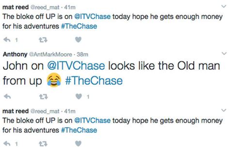 The Chase Contestant Sends Twitter Into Meltdown Over Shocking Resemblance To Up Character Tv
