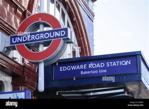 Edgware Road Underground Station London Stock Photo Alamy