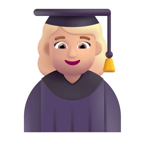 Woman Student 3d Medium Light Icon Fluentui Emoji 3d Iconpack Microsoft